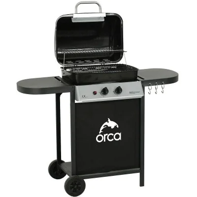 Orca Gas Grill 2 Burner 119x50.8x99.5cm - Black